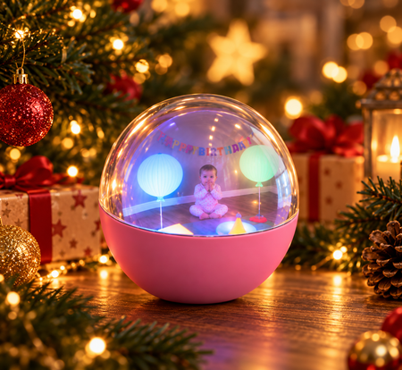 Glass display sphere product view