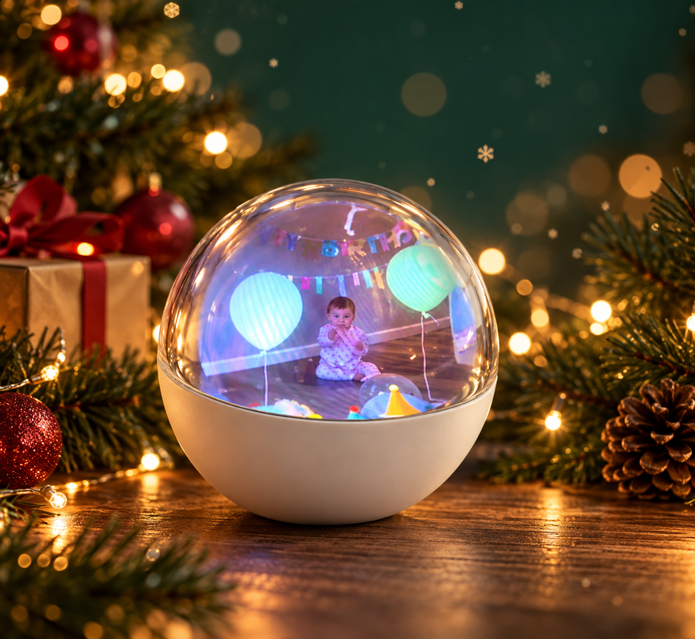 Electronic glass display sphere